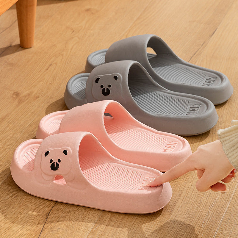 Cute Bear Slippers – Non-Slip, Comfortable & Stylish for Men & Women