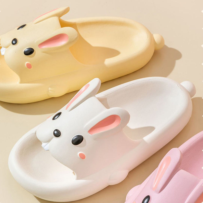 Cute Rabbit Slippers For Kids Women Summer Home Shoes Bathroom Slippers