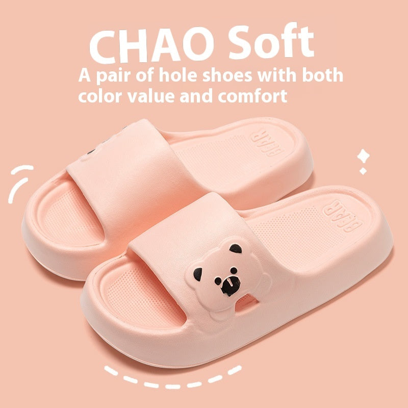 Cute Bear Slippers – Non-Slip, Comfortable & Stylish for Men & Women